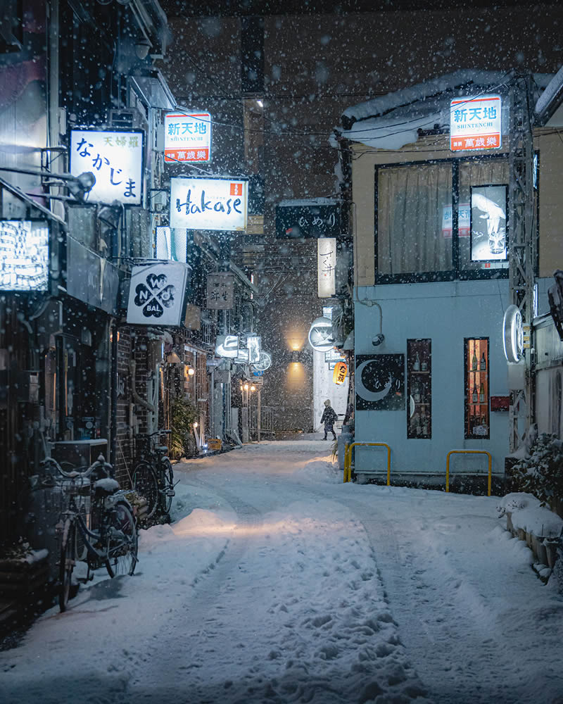 Snow-Covered Streets Of Japan By Hisa Matsumura