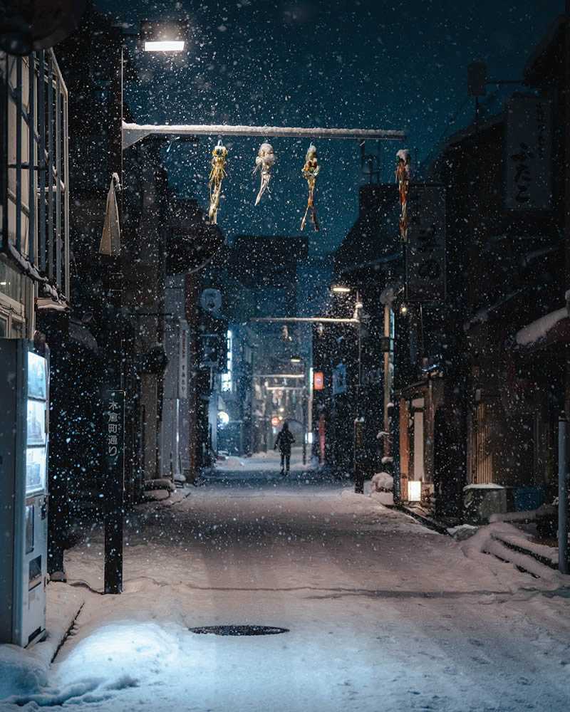 Snow-Covered Streets Of Japan By Hisa Matsumura