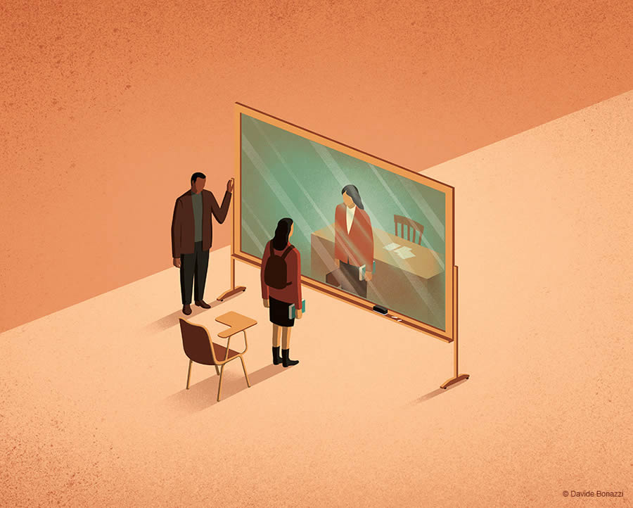 Thoughtful Illustrations By Davide Bonazzi