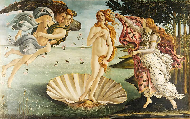 The Birth of Venus by Sandro Botticelli - Famous Paintings In The World By Legendary Artists