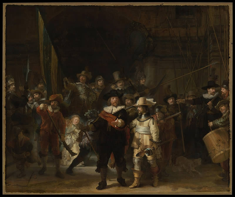 The Night Watch by Rembrandt - Famous Paintings In The World By Legendary Artists