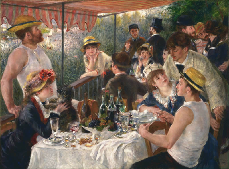 Luncheon of the Boating Party by Pierre-Auguste Renoir - Famous Paintings In The World By Legendary Artists