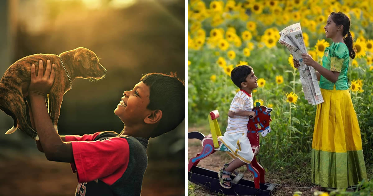 Indian Photographer Guru Charan Showcases Heartwarming Photos of Children