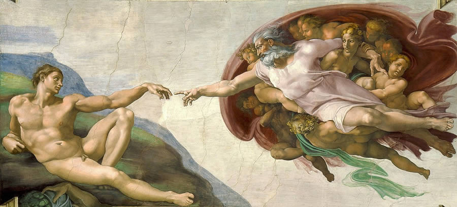 The Creation of Adam by Michelangelo - Iconic Paintings That Reveal Hidden Meanings and Secrets