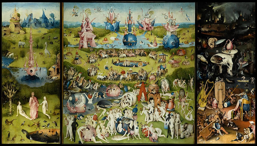 The Garden of Earthly Delights by Hieronymus Bosch - Iconic Paintings That Reveal Hidden Meanings and Secrets