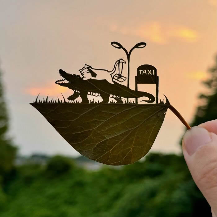 Hand-Carved Leaf Art By Lito