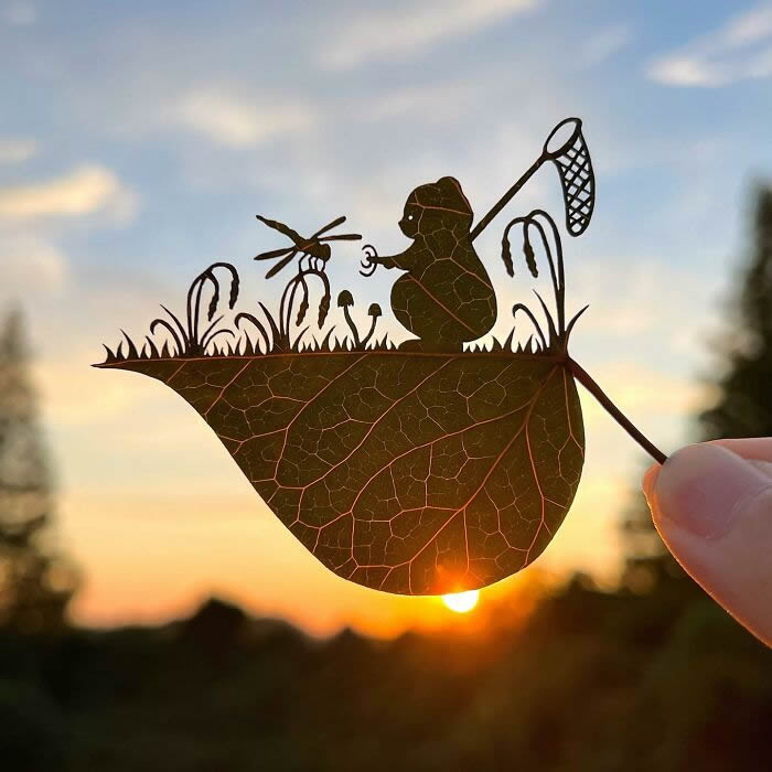 Hand-Carved Leaf Art By Lito