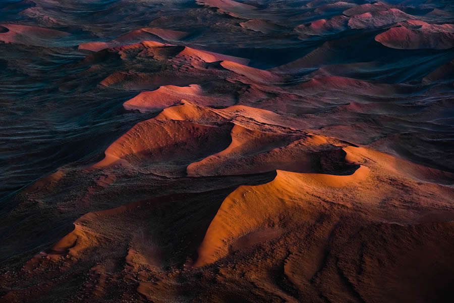 Aerial Landscape Photos of Namibia Iconic Sand Dunes by Tom Hegen