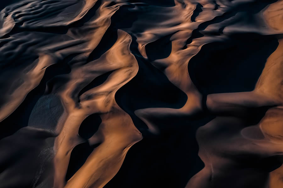 Aerial Landscape Photos of Namibia Iconic Sand Dunes by Tom Hegen