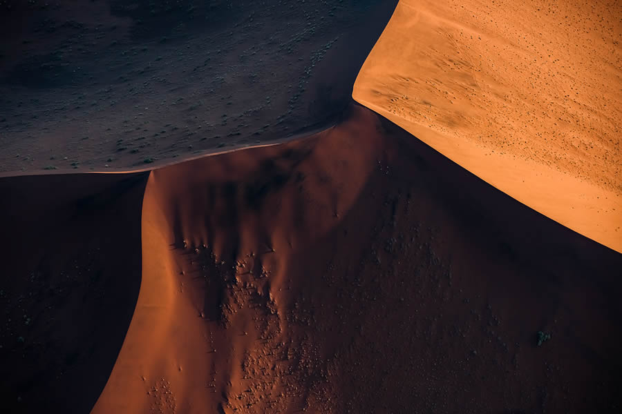 Aerial Landscape Photos of Namibia Iconic Sand Dunes by Tom Hegen