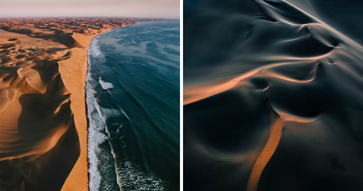 Incredible Aerial Landscape Photos of Namibia’s Iconic Sand Dunes by Tom Hegen