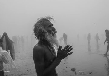 Ganges River Makar Sankranti by Anjan Ghosh