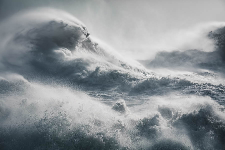 Power and Beauty of Storm Waves by Rachael Talibart