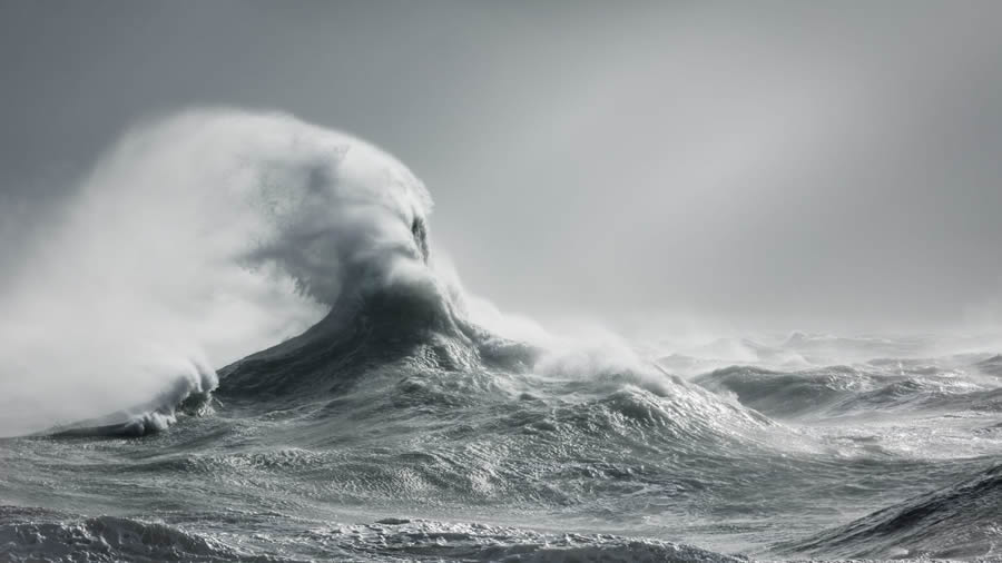 Power and Beauty of Storm Waves by Rachael Talibart