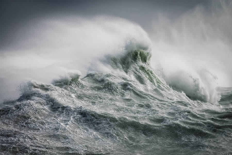 Power and Beauty of Storm Waves by Rachael Talibart