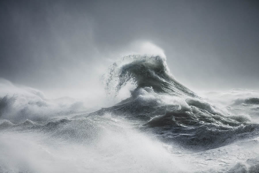 Power and Beauty of Storm Waves by Rachael Talibart