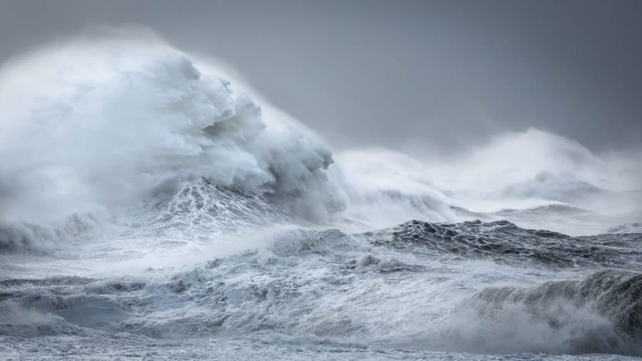 Power and Beauty of Storm Waves by Rachael Talibart