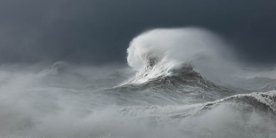 Power and Beauty of Storm Waves by Rachael Talibart