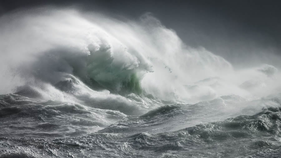 Power and Beauty of Storm Waves by Rachael Talibart