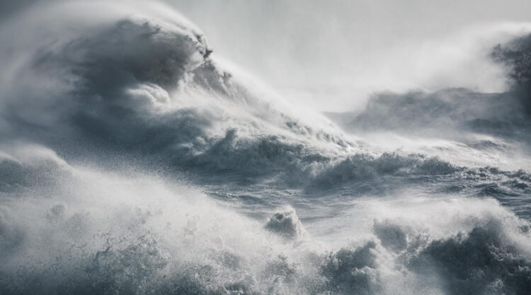 Power and Beauty of Storm Waves by Rachael Talibart