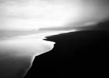 black and white landscape photography