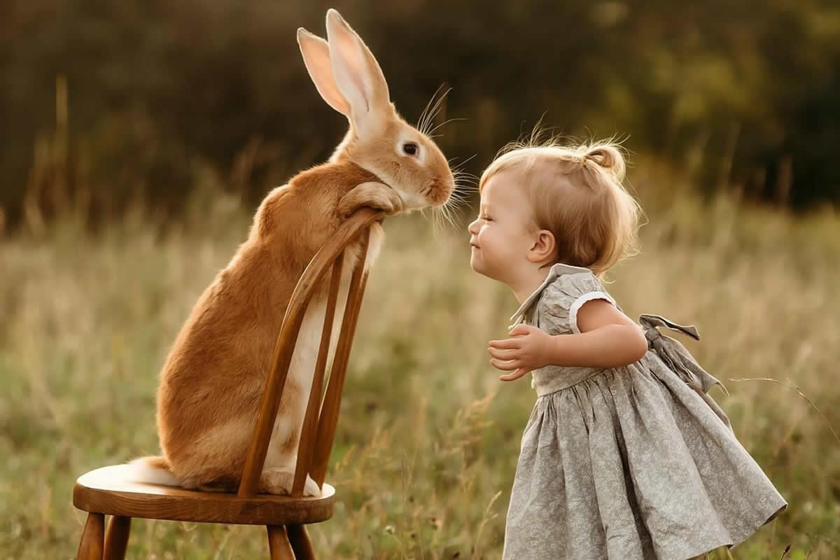 Enchanting Connection Between Children and Animals by Andrea Martin