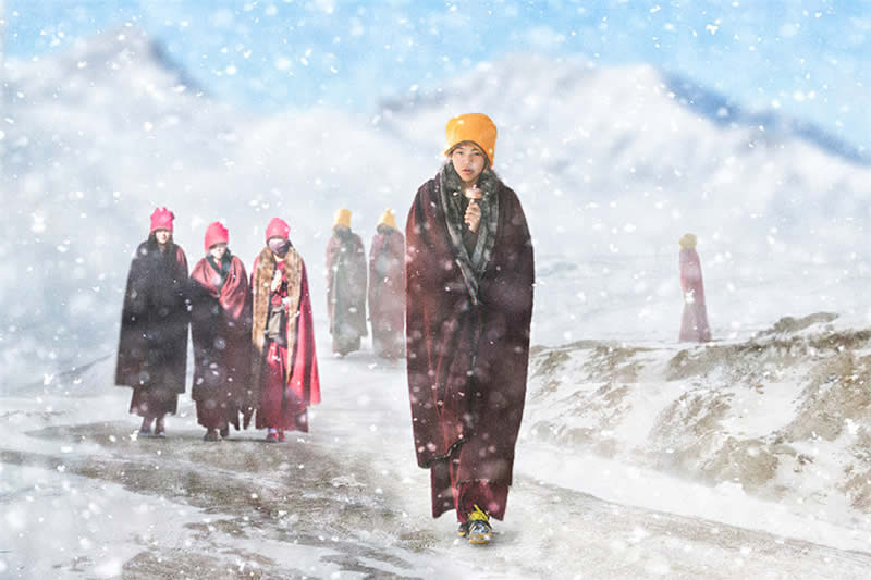 Sacred Beauty of Tibet and the Grand Buddha Festival at Langmu Temple by Hu Guoqing