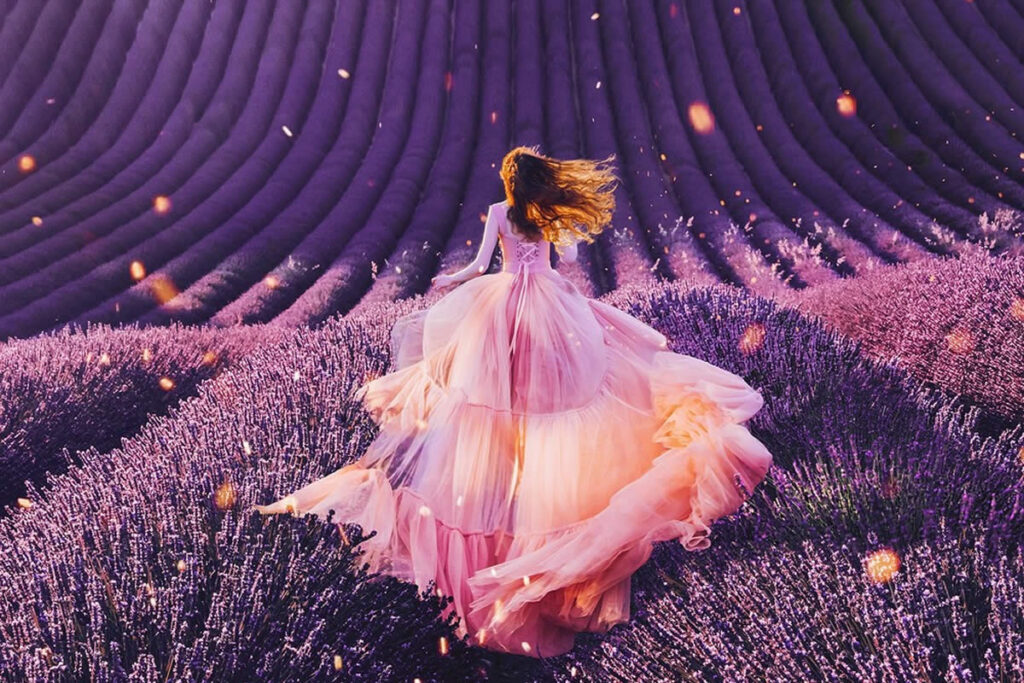 Girls in Dresses Against the Most Beautiful Backgrounds by Kristina Makeeva