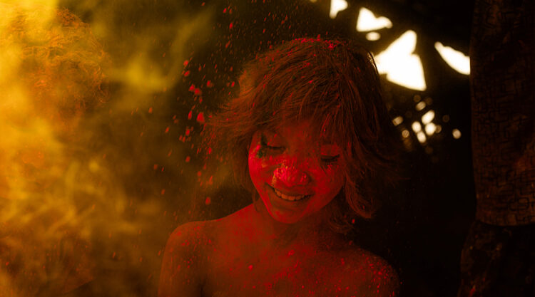 Joy of Children Celebrating Holi in a Rural Bengal Village