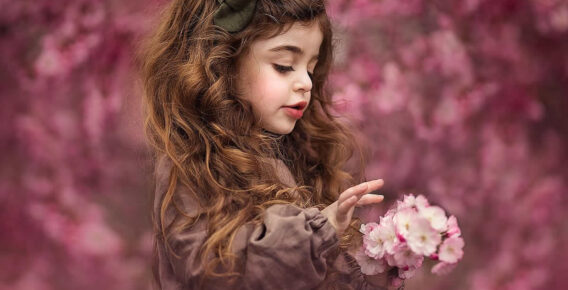 Photographer Roberta Baneviciene Captures Stunning Portraits of Girls Holding Flowers Gracefully