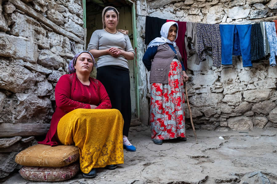 Kurdish Women in Eastern Turkey by Bruno Lavi
