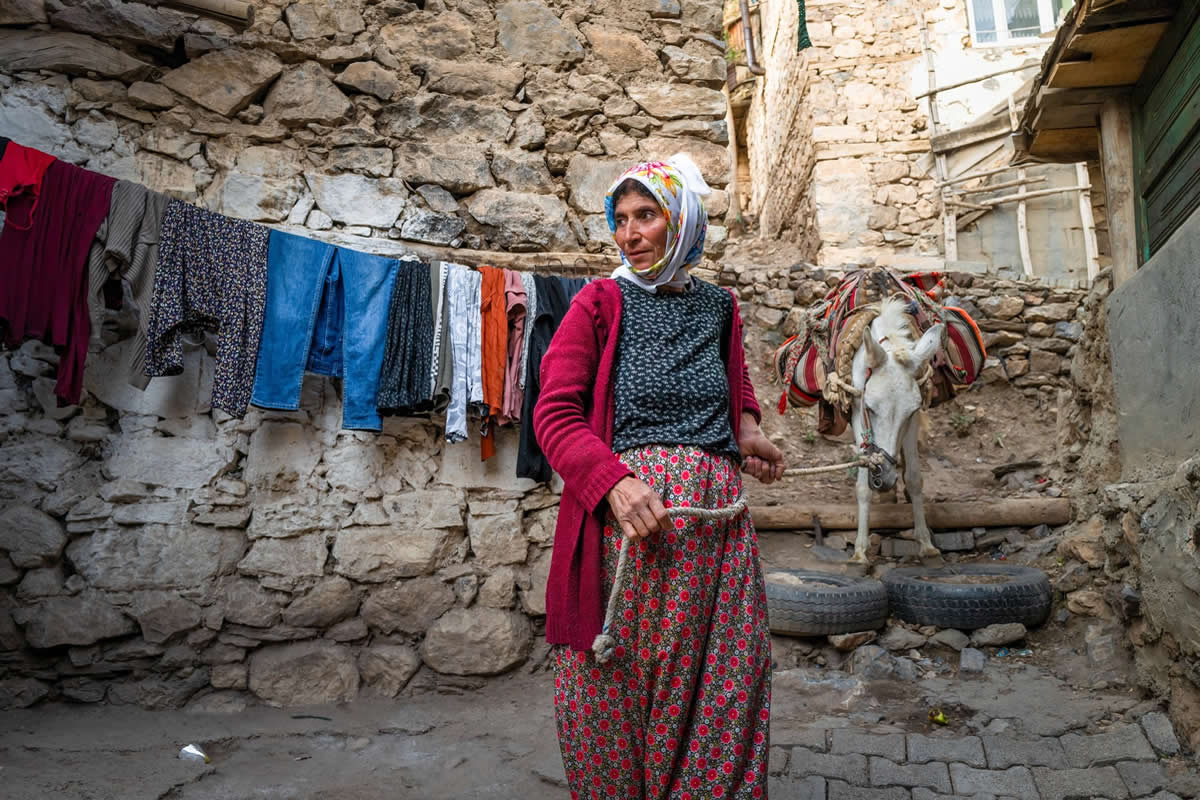 Kurdish Women in Eastern Turkey by Bruno Lavi