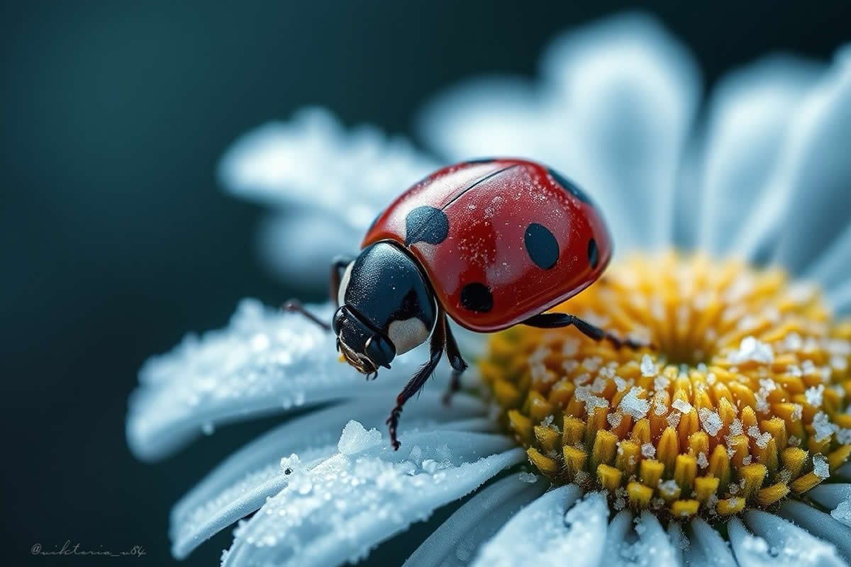 20 Beautiful Macro Shots of Ladybugs Captured with an iPhone Revealing Nature’s Tiny Wonders