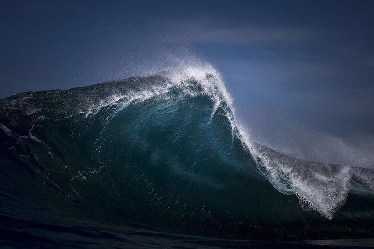 Majestic Power of Ocean Waves by Ray Collins