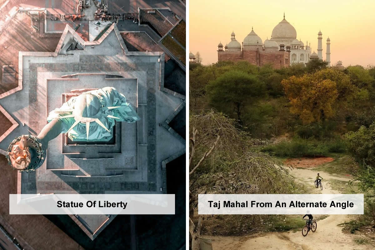 25 Unseen Views of Iconic Landmarks That Will Change How You See Them