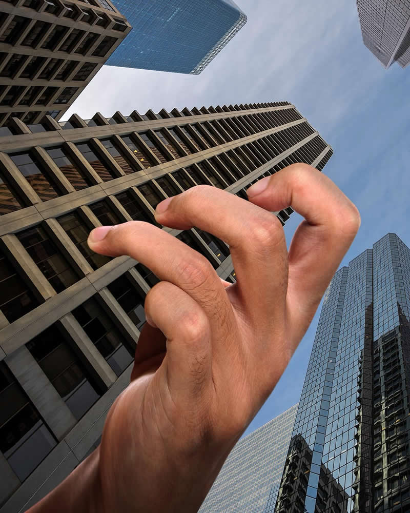 Playful Creative Perspective Photos by Hugo Suissas