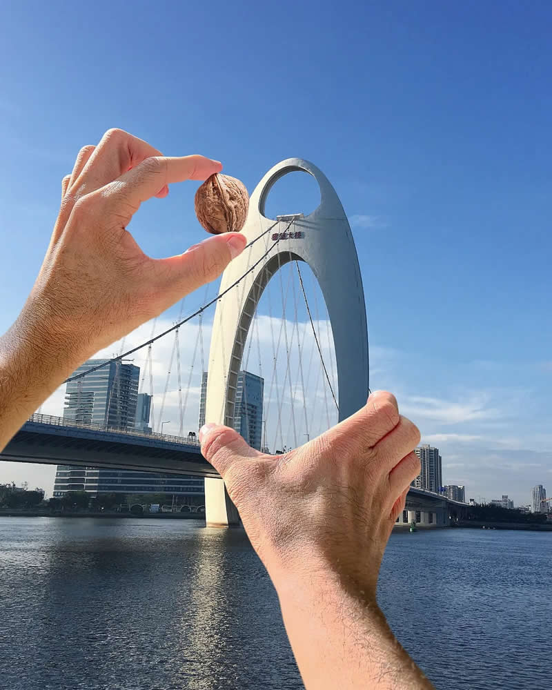 Playful Creative Perspective Photos by Hugo Suissas