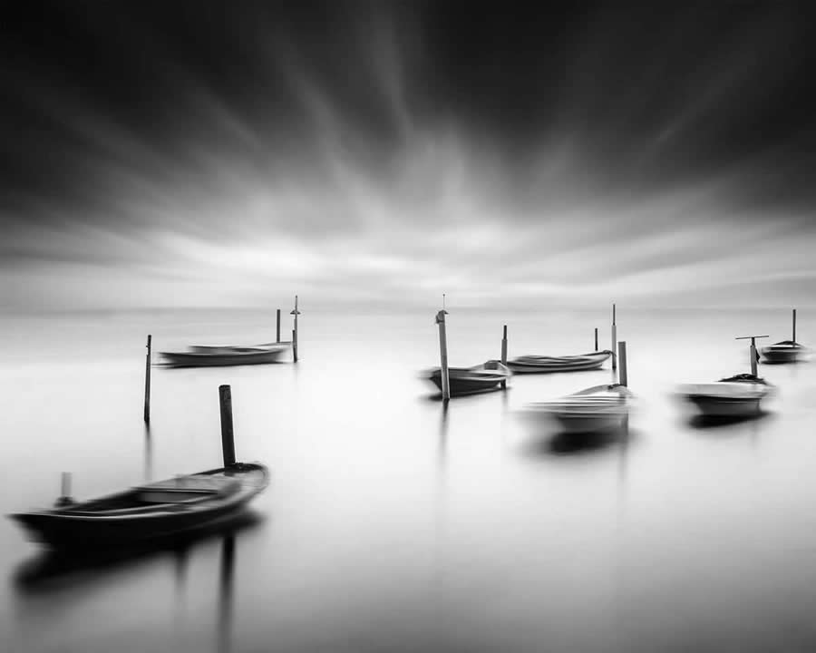 Inspiring Black and White Photos of Mesolongi Lagoon by George Digalakis