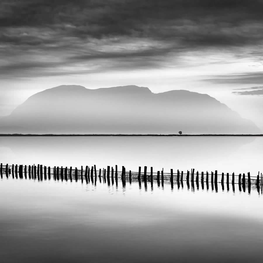 Inspiring Black and White Photos of Mesolongi Lagoon by George Digalakis