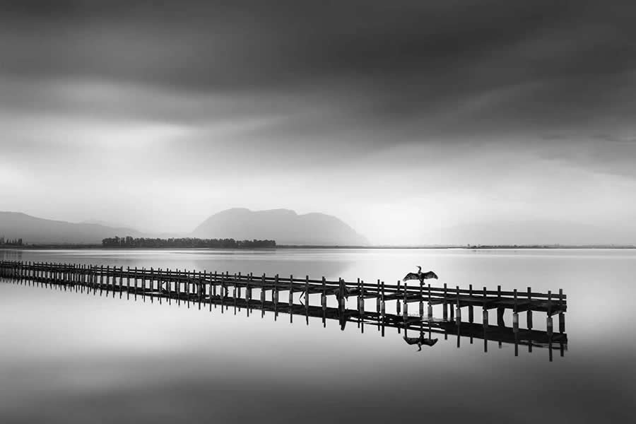 Inspiring Black and White Photos of Mesolongi Lagoon by George Digalakis