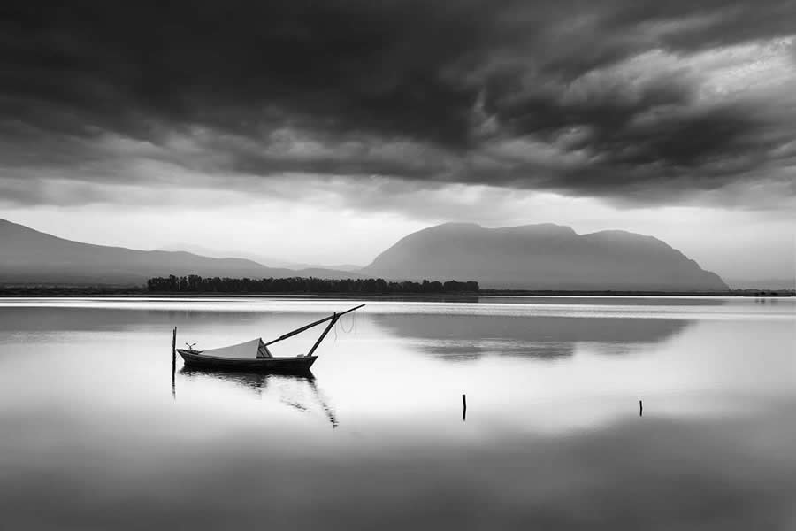 Inspiring Black and White Photos of Mesolongi Lagoon by George Digalakis