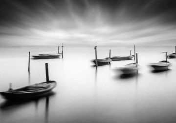 Inspiring Black and White Photos of Mesolongi Lagoon by George Digalakis