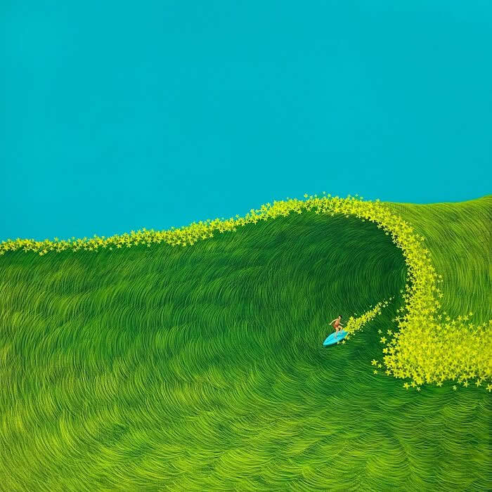 Tranquil Artworks by South Korean Artist Mulgil Kim