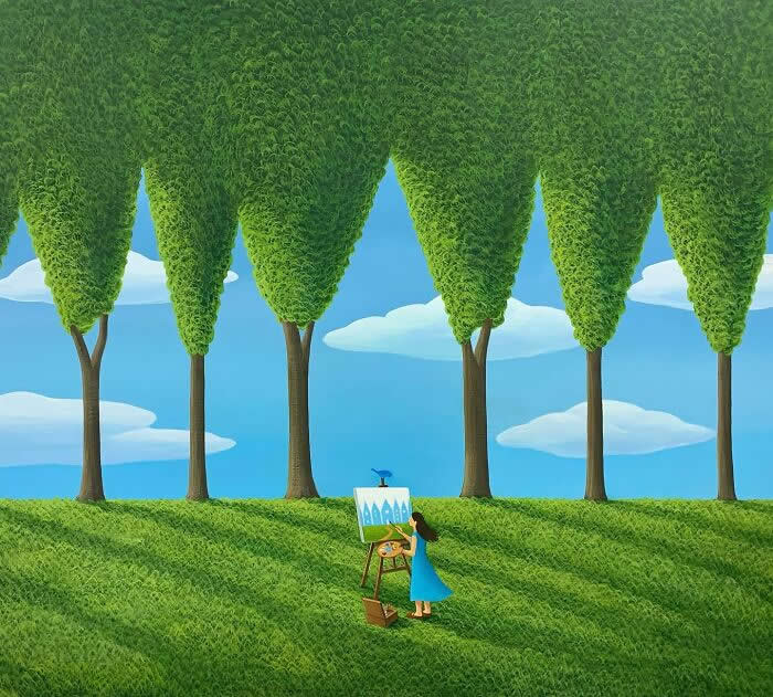 Tranquil Artworks by South Korean Artist Mulgil Kim
