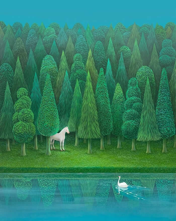 Tranquil Artworks by South Korean Artist Mulgil Kim