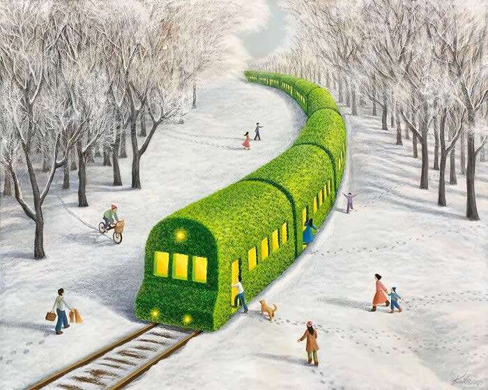 Tranquil Artworks by South Korean Artist Mulgil Kim