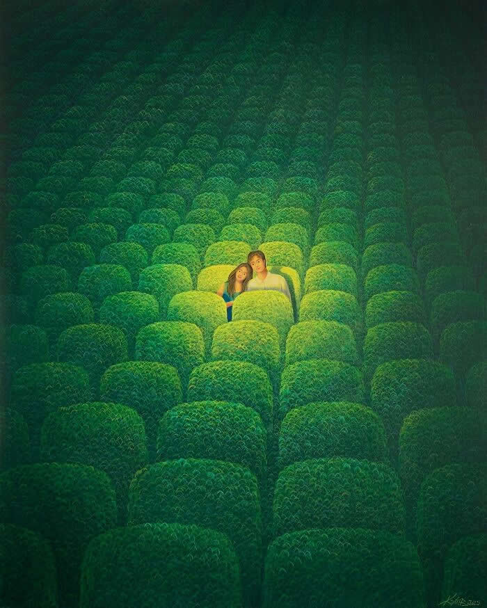 Tranquil Artworks by South Korean Artist Mulgil Kim