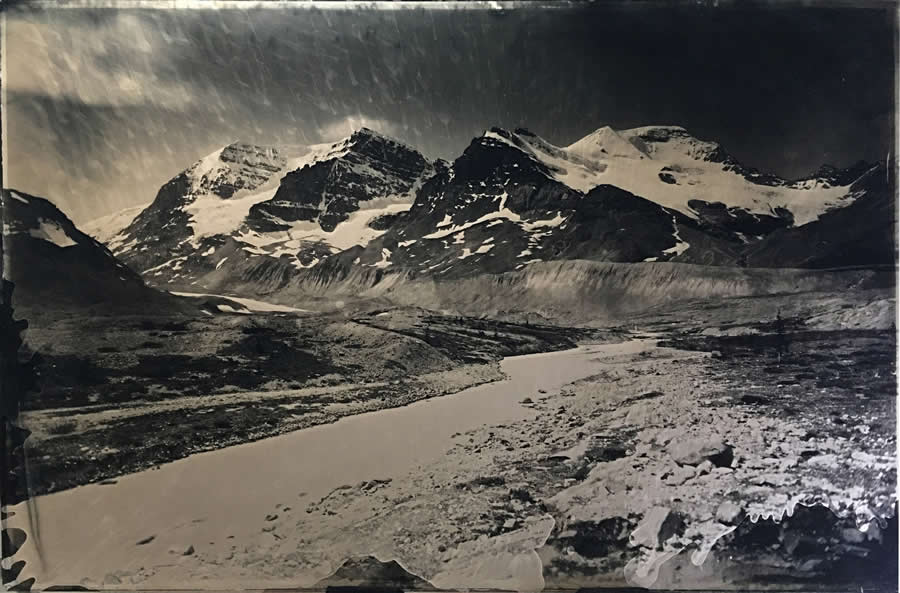 Rocky Mountains On Wetplate Collodion by Bill Hao, Canada - 2025 Analog Sparks Awards Winners