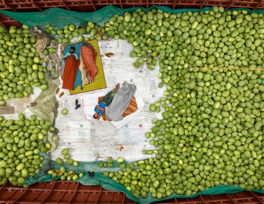 Watermelon sleepers by Sm Mostafijur Rahman - Drone Photo Awards 2025 Winners