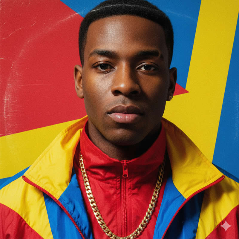 Late 1980s Hip-Hop Album Cover - Gemini AI Prompts Turn Your Photos to Perfect Retro